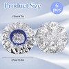 SHENLIU 6Pcs Heat Cap for Deep Conditioning, Aluminum Shower Cap,