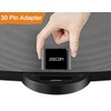 ZIOCOM 30ピンオーディオアダプター ボーズ・サウンドドック及び他の30ピンのミュージックドッキングステーション用 無線受信 ブルートゥースアダプター（車とオートバイに使用不可）-ブラック