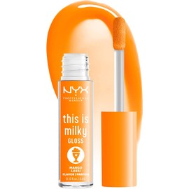 NYX PROFESSIONAL MAKEUP This Is Milky Gloss, Lip Gloss with 12 Hour Hydration, Vegan - Mango Lassi (Orange Cream)