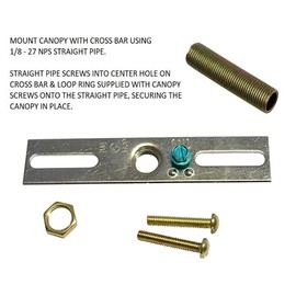 RCH Hardware CN-BR11H-218 Brass Star Ceiling Canopy, 8.6 Inch, Bronze