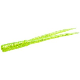 Zoom 008047 Split Tail Trailer, 4" 20Pk, Chartreuse Glitter