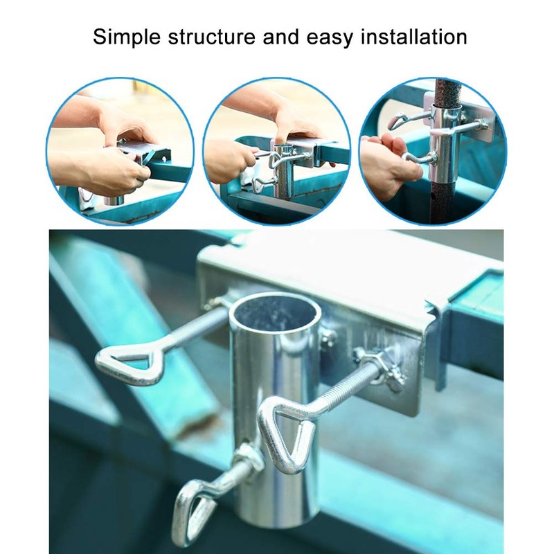 Balcony Parasol Fixed Holder, Patio Umbrella Holder Clip, Deck Umbrella