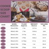 18/8 Stainless Steel Cookie Scoop, Cookie Scoops for Baking, 0.8Tbsp/2.5tsp/12.5ml/0.5oz
