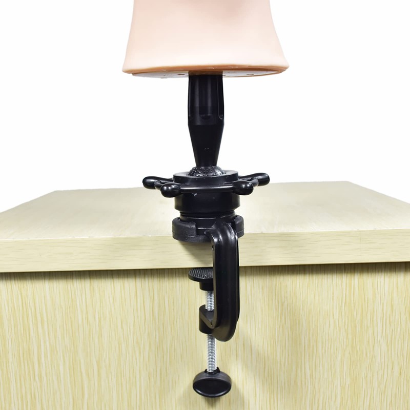 MMZ Bald Training Head Cosmetology Mannequin Head for Wigs Making