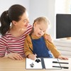 Mini Whiteboard Piccola Lavagna Bianca Pieghevole Taccuino Riutilizzabile