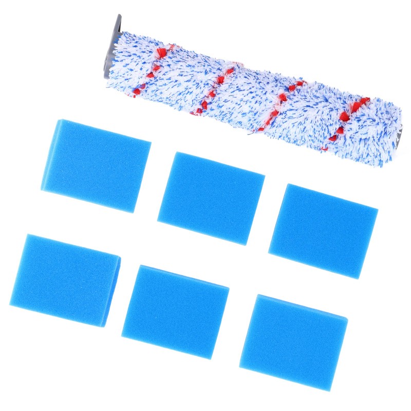 Brush Roller Filter Sponges Set for HF10E‑01 Vacuum Cleaner Part