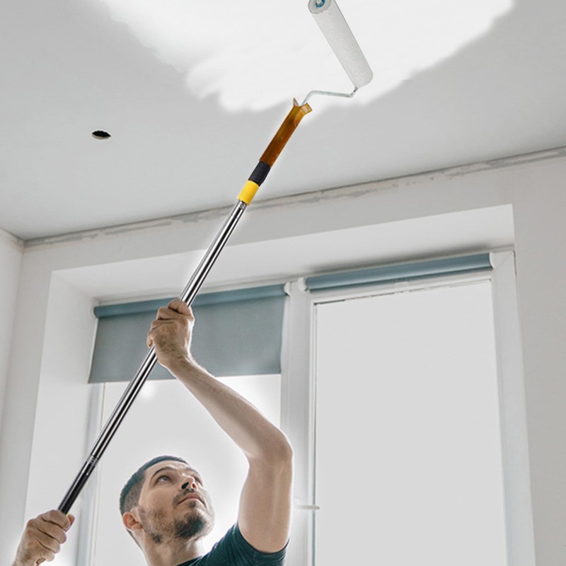 Paint Roller Extension Pole with Screw Fit and Push Fit,