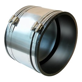 Fernco 1006-88RC 8" Shielded Below Ground Sewer Pipe Coupling for Concrete to Cast Iron, Plastic or Steel Plumbing Waste Connections