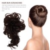 Minkissy Messy Hair Bun Hair Scrunchies Extension Curly Wavy Messy
