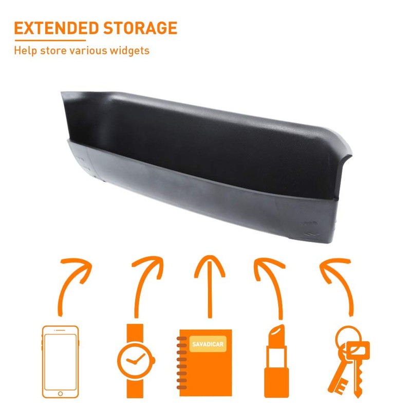 Savadicar GrabTray Passenger Grab handle Storage Organizer for 2015-2025 Jeep