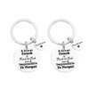 YF FY 2pcs Coach Keychains Sports Coach Gifts for Men