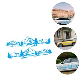 iplusmile 1set Car Side Decoration Stickers Pine Tree Decals for Smooth Auto Body Graphics for Unique Vehicle to Apply