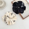 enophe 2PCS White Black Oversized Scrunchies for Women,Large Hair Ties