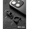 FEGVE Titanium Swivel Small Key Ring with 1/2inch D Ring