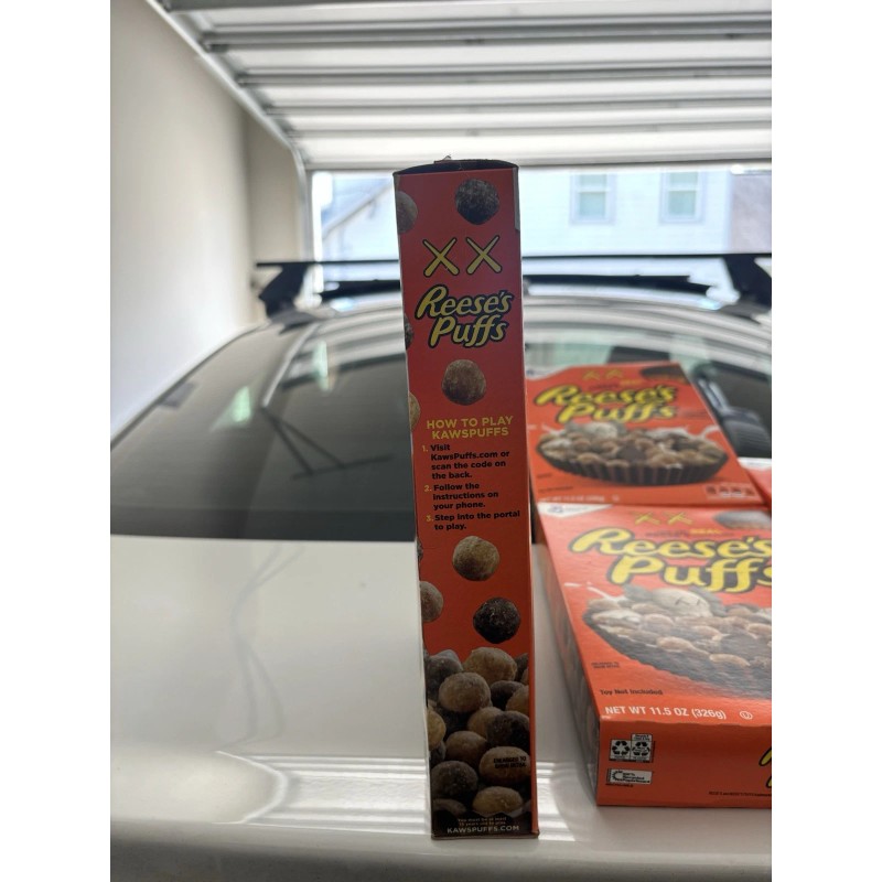 General Mills Limited Edition KAWS Reeses Puffs Cereal Rare Collectors