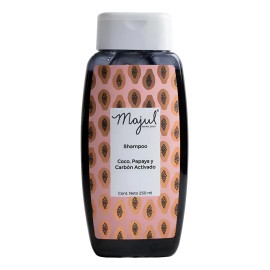 Shampoo Majul Con Coco, Papaya Y Carbón Activado 250ml
