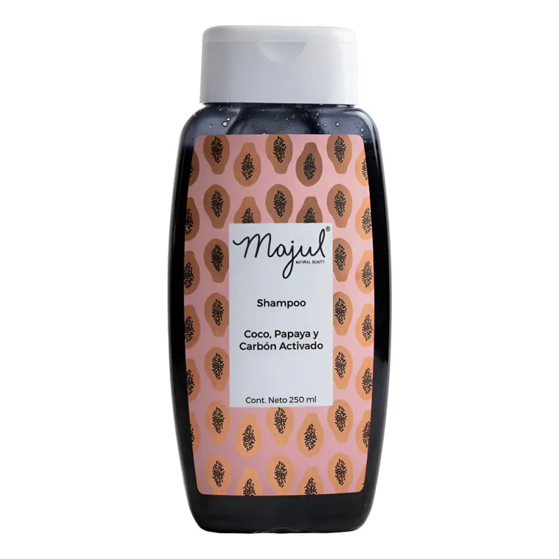 Shampoo Majul Con Coco, Papaya Y Carbón Activado 250ml