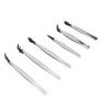 Depisuta 6Pcs Stainless Steel Tweezers Set, Multifunctional False Eyelash Tweezers