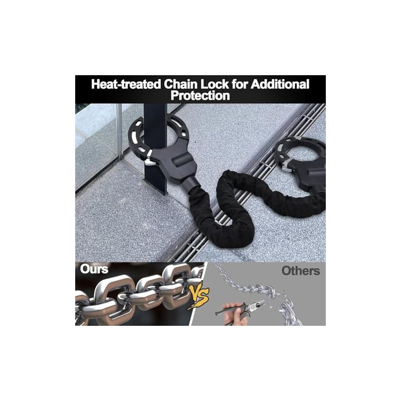 Lock for e-scooter, E scooter lock with bag, high security