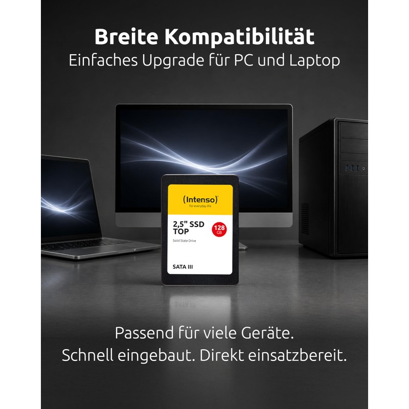Intenso Internal 2.5" SSD SATA III Top 128GB Twin Pack,