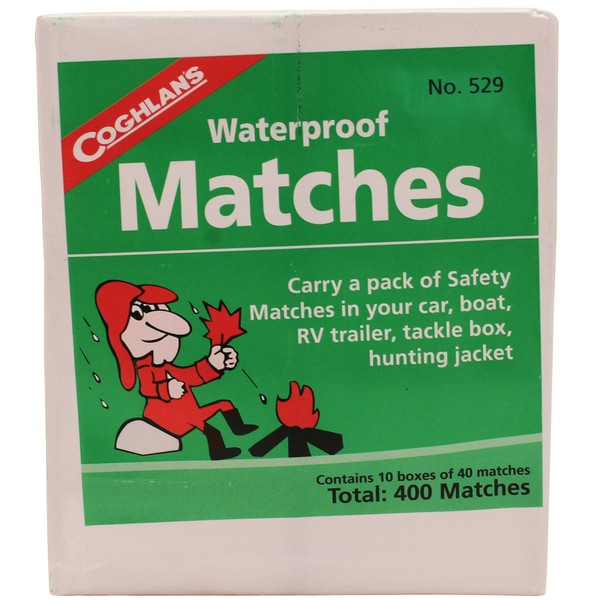 Coghlan´s 529 Waterproof Matches, Pack of 400