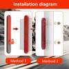 Katyjun Set of 4 reflector motorcycle, cat's eye motorcycle, rectangular