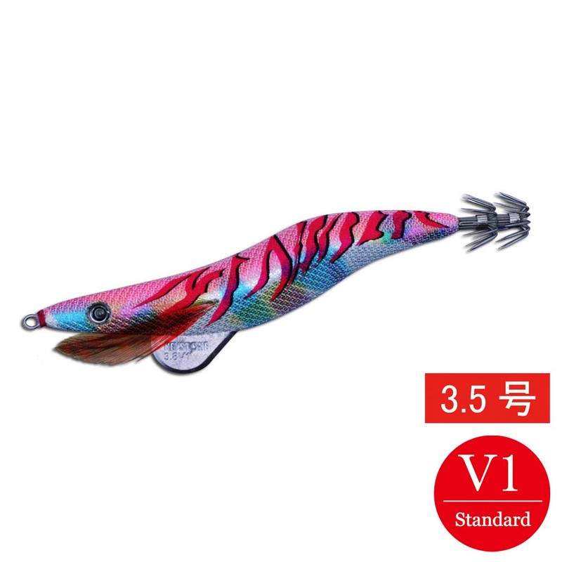 KEYSTONE Lure, Egi Sharp, Red Samurai Color, Marble Pink Glow