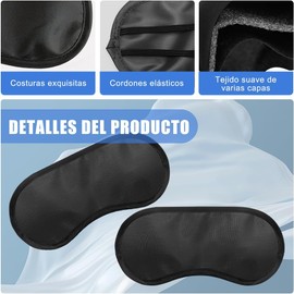 20 Piezas Antifaz para Dormir,Sleep Mask 360° de Oscurecimiento,Mascara para Dormir con Banda Elástica,Sueño Profundo,Suave y Cómodo,Respirable,para Oficina,Viajes (18.5×8.5cm)