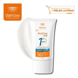 Protector Solar Facial Dermatológico Darrow Actine One Fps50 Bloqueador Acido Hialuronico Toque Seco Invisible Textura Gel Ultraligero Absorción