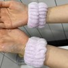 Face Wash Wristbands Purple 2-Pack Hair Ties Face Wash Wristbands 5ea