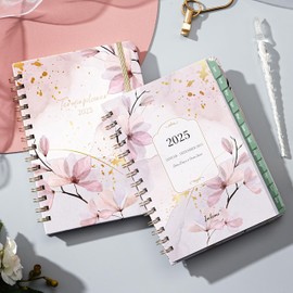 2025 Diary - Calendar 2025 from January 2025 to December 2025, Weekly Planner A5 with Inner Pocket, Elastic Closure, Calendar 2025 Book Calendar, 6.1 x 8.5 inches