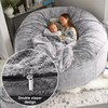 FIEATES Bean Bag Chair for Adults Kids No Filling Comfy