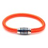 Bracelet "Orange Stripes" Made of Colour-Intense Paracord Sailing Rope with
