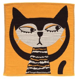 Blooming Atsuko Matano 000119-0007-02 Gauze Handkerchief, Sorry (Yellow), Women's Towel, Hand Towel, Approx. 9.8 inches (25 cm), multicolor, Approx. 25 x 25 cm