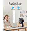 PELONIS Table Fan 12-Inch, 120° Oscillating Table Fan Small Portable
