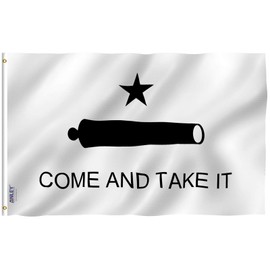 ANLEY Fly Breeze 3x5 Foot Come and Take It Flag - Vivid Color and UV Fade Resistant - Canvas Header and Double Stitched - Gonzales Historical Flags Polyester with Brass Grommets 3 X 5 Ft