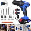 Cordless Power Drill Set, 21V Electric Drill with 2 Battery