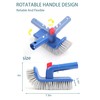 Pool Brush Head for In Ground Pools, 180 Degree Rotation