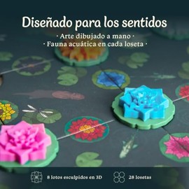 La Compañía de los Juegos | A Gentle Rain: Bloom Edition | Juego de Mesa Relajante y de Colocación de Losetas | Experiencia Mindfulness para 1–4 Jugad