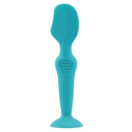 Dr. Talbot's Nuby - Applikator für Wundschutzcreme - weiches und flexibeles Silikon - mit hygienischer Box und Saugfuß - Aqua - Medium