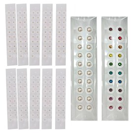 Ear Urn Jewelry, Ear Point Seal, Transparent, Trap Point Jewelry, Ear Urn Seal, Transparent Seal, Ear Point Jewelry Seal, Clear, 100/20 Pieces, Titanium, Gold Granular, Ear Point Parts, (Silver, 200