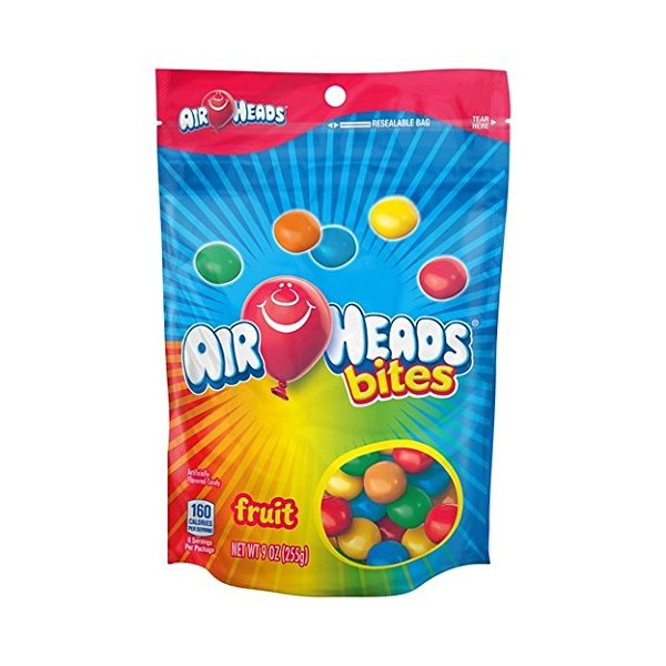AirHeads Chewy Bites Resealable Bag 9oz (Fruit Bites)