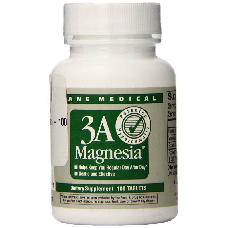 Lane Medical 3A Magnesia - 100 Tablets