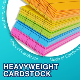 Chell Colored Sentence Strips Cardstock, Pack of 100, 3” x 24” Rainbow Color Word Learning Strips Handwriting Practice Tools for Teachers, Classroom and Office, 5 Colors