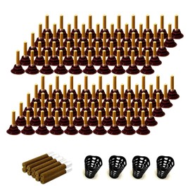 homemelinda 100Sets Moxibustion Sticks with Base, Easy to Use, 10Pcs Extra Moxa Sticks + 4pcs Protective Covers, 5-Years Moxa Cones Moxi Stick for Chinese Traditional AiJiu AiZhu