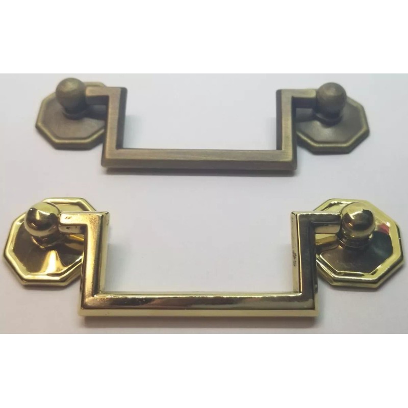 Furniture Knowledge MEDIUM ANTIQUE BRASS 3" Centers Colonial Revival Drawer