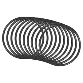 QUARKZMAN Pack of 10 Nitrile Rubber Sealing Rings 110 mm x 100 mm x 5 mm for Tap Plumber Repair Seal Connection, Black