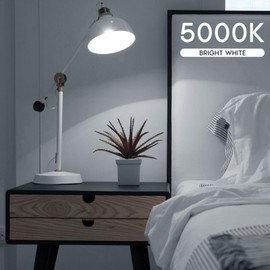 LUXRITE A19 LED Light Bulb 100 Watt Equivalent, 5000K Bright White, 1500LM, Non-Dimmable, Standard LED Light Bulbs, 12.5W, E26 Base, Enclosed Fixture Rated, Damp Rated, ETL Listed (24 Pack)