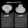 sourcing map 24pcs Flanged Sleeve Bearings Plastic Bushings ID 4mm