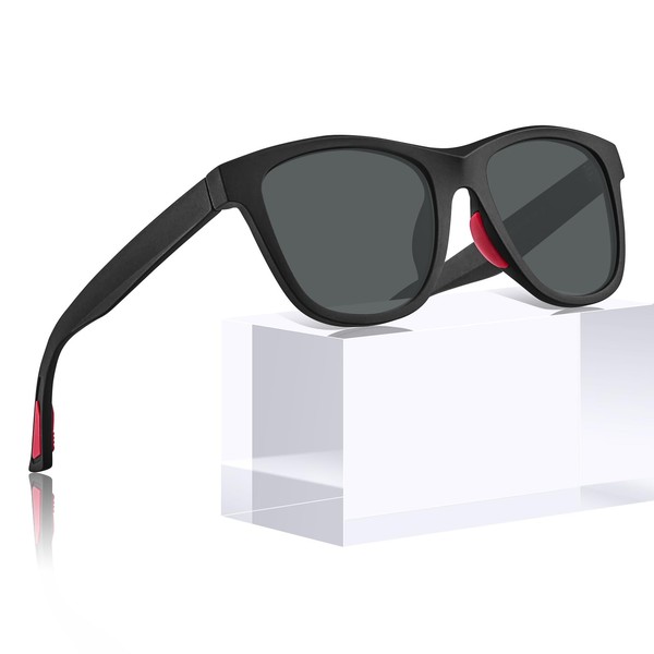STGATN Square Polarized Sport Sunglasses for Men - Lightweight Non-Slip,